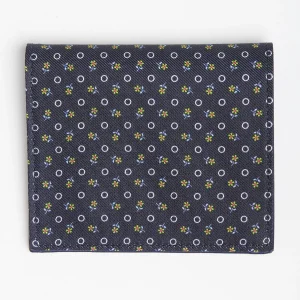 Dark Blue Small Wallet In Silk And Leather>E.Marinella Best