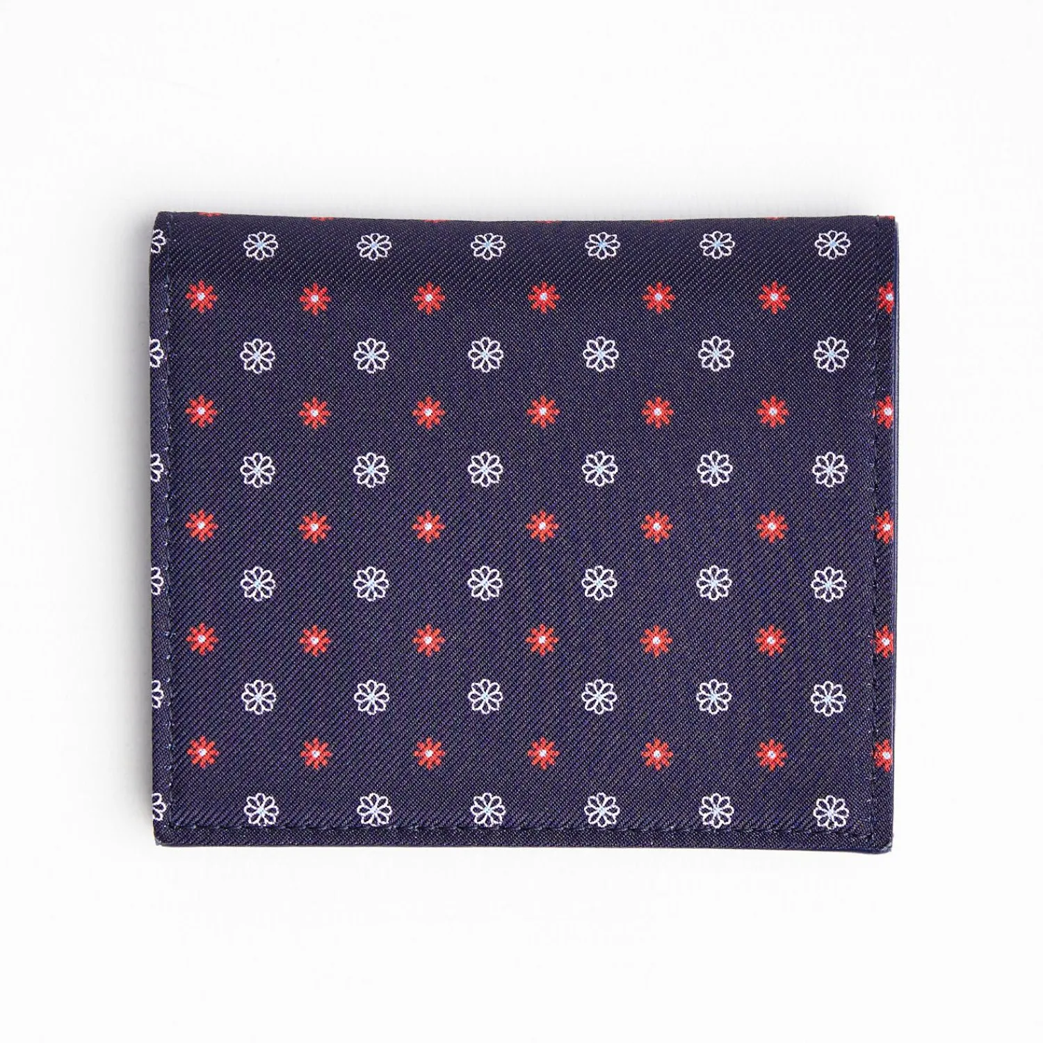 Dark Blue Small Wallet In Silk And Leather>E.Marinella Outlet