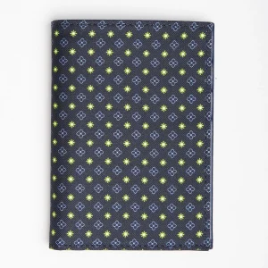 Dark Blue Vertical Wallet In Silk And Leather>E.Marinella Best