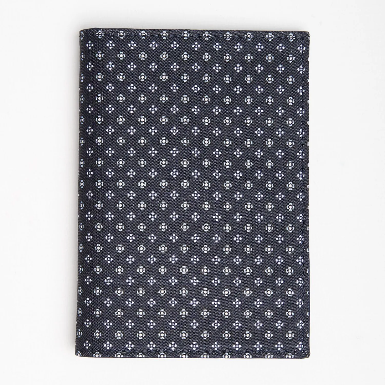 Dark Blue Vertical Wallet In Silk And Leather>E.Marinella Flash Sale