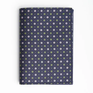 Dark Blue Vertical Wallet In Silk And Leather>E.Marinella Flash Sale