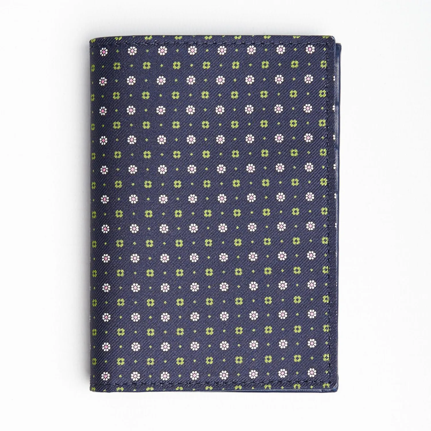 Dark Blue Vertical Wallet In Silk And Leather>E.Marinella Flash Sale