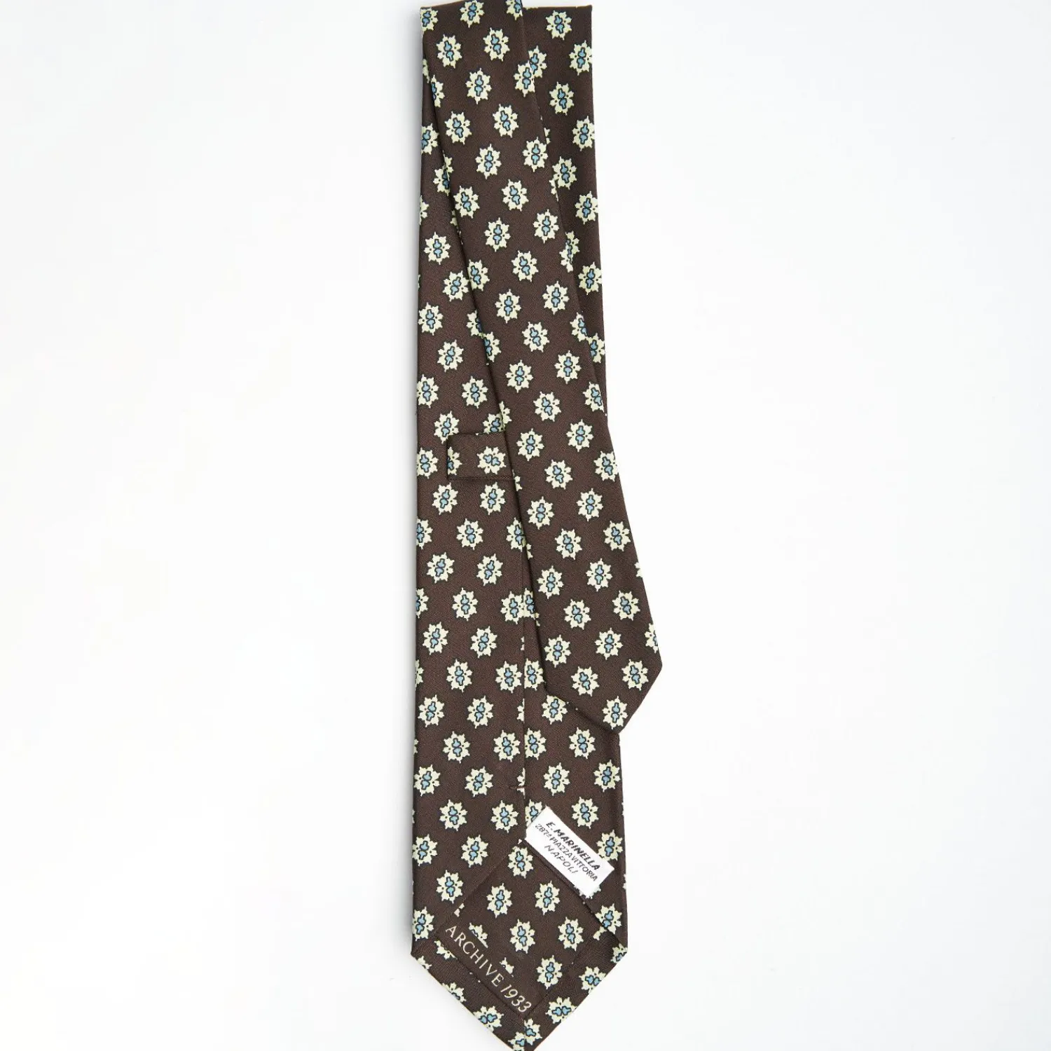 Dark Brown Archivio Collection Silk Tie 1933-04>E.Marinella Clearance