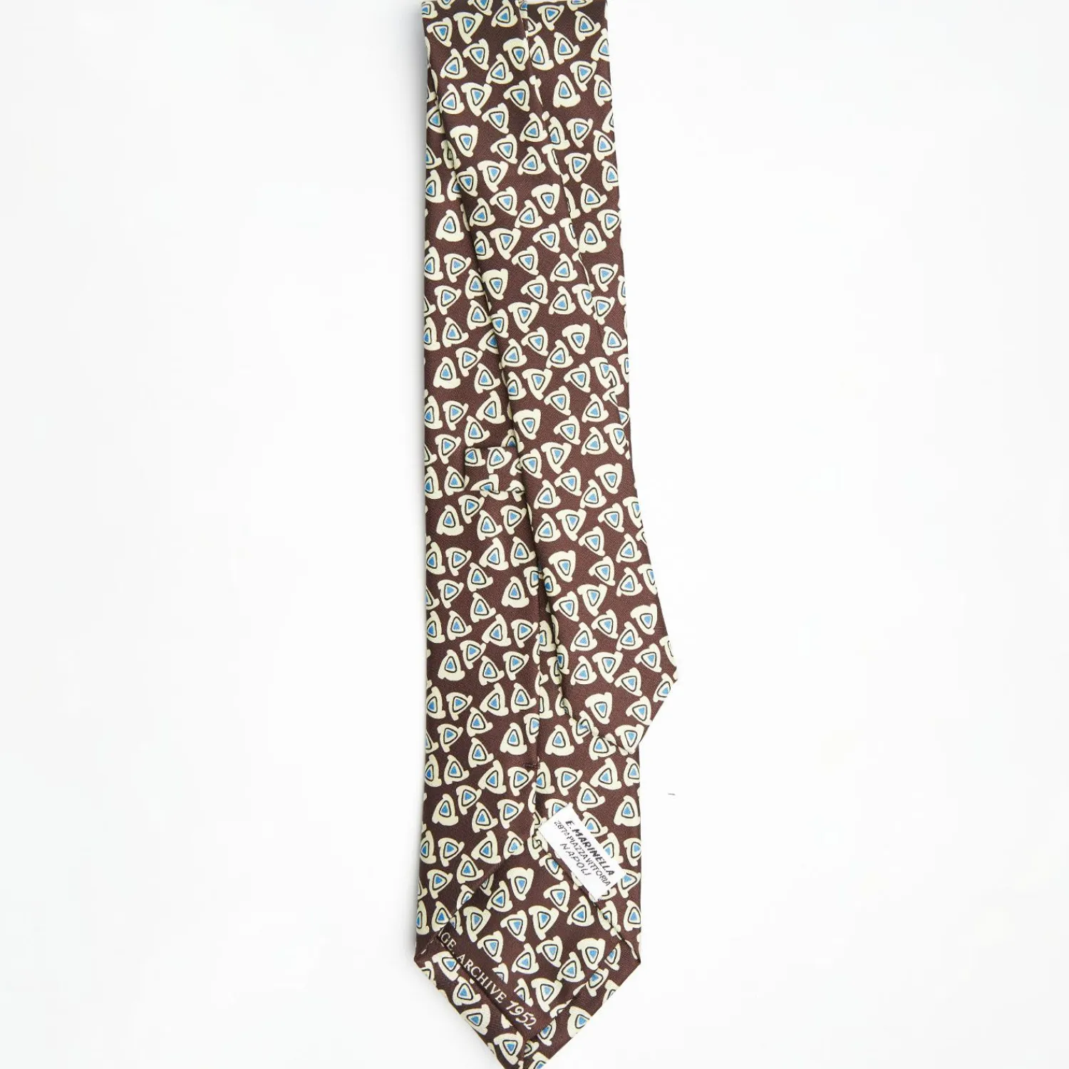 Dark Brown Archivio Collection Silk Tie 1952-1-04>E.Marinella Best