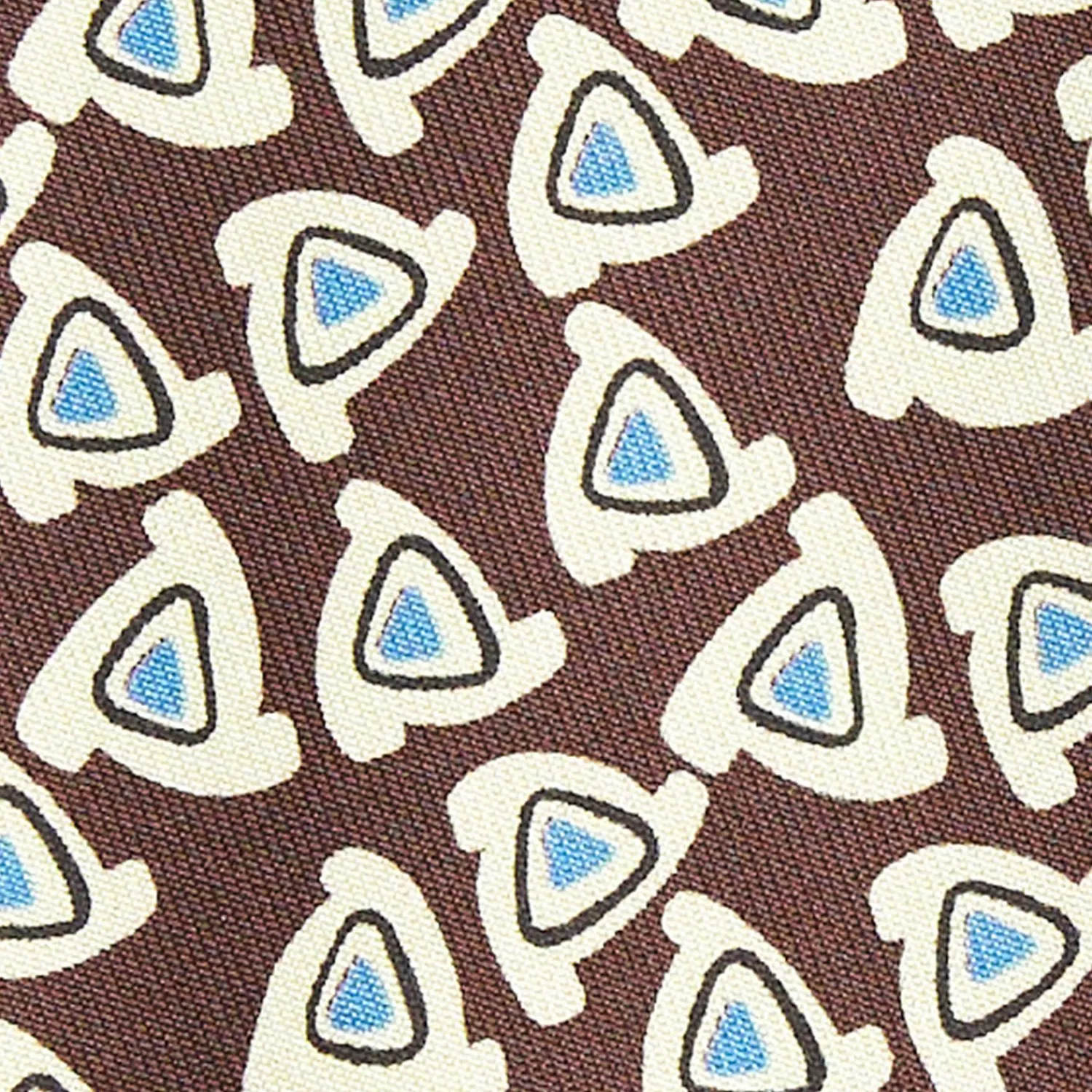 Dark Brown Archivio Collection Silk Tie 1952-1-04>E.Marinella Best