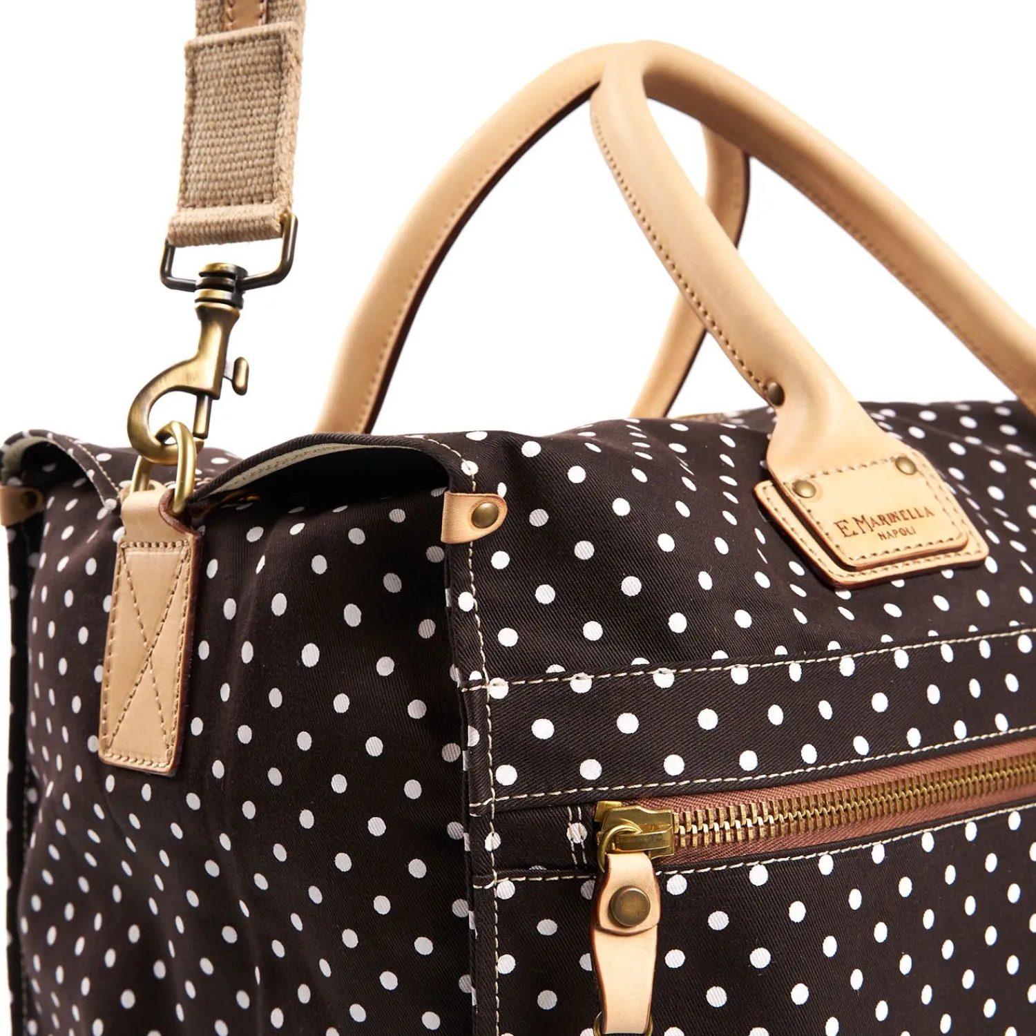 Dark Brown Decostructed Weekend Bag>E.Marinella Best Sale