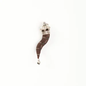 Dark Brown Good-Luck Charm>E.Marinella New