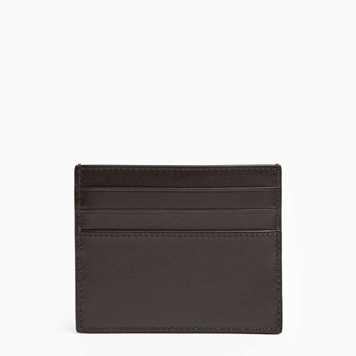 Dark Brown Leather Credit Card Holder - 7 Compartments>E.Marinella Best