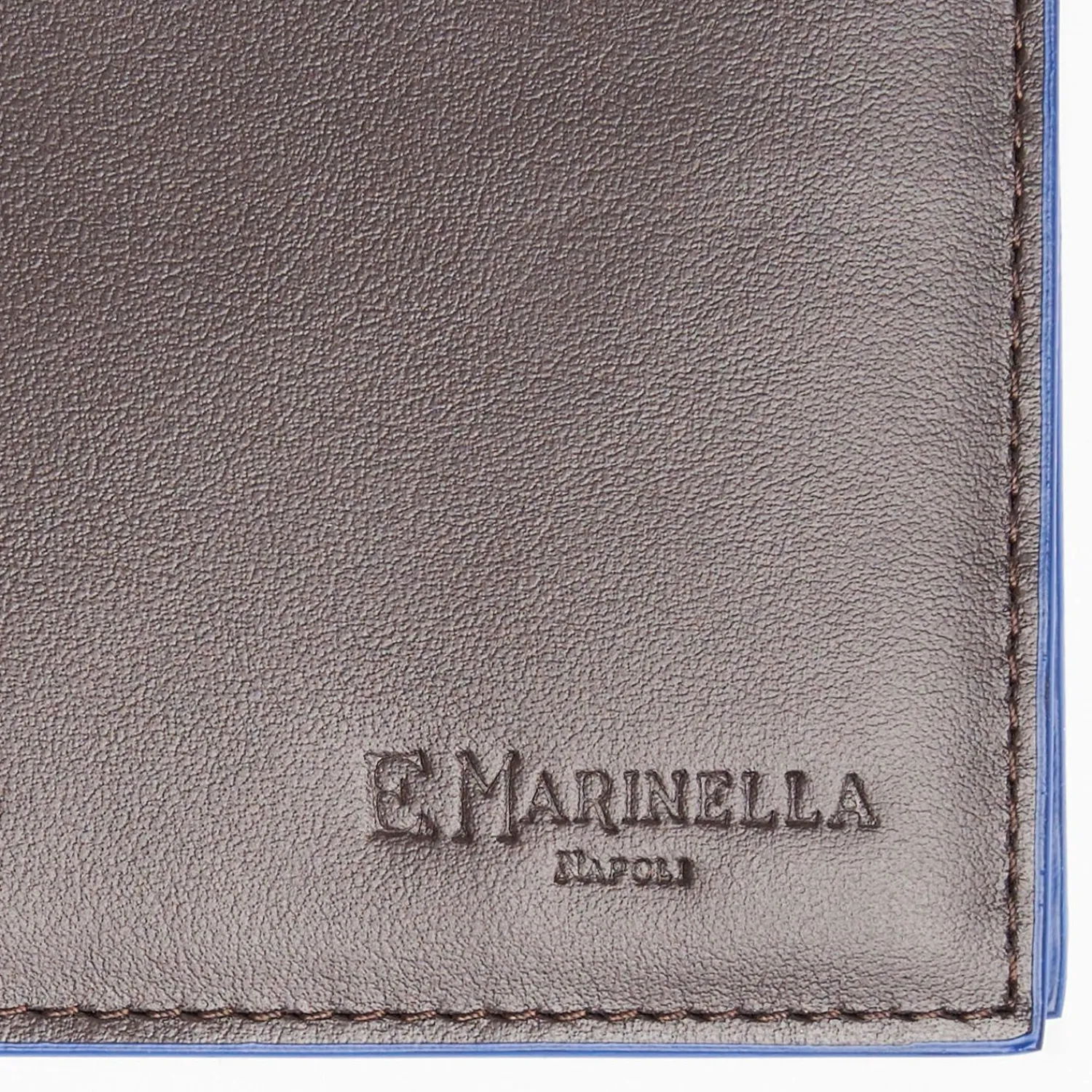 Dark Brown Leather Horizontal Wallet>E.Marinella Cheap