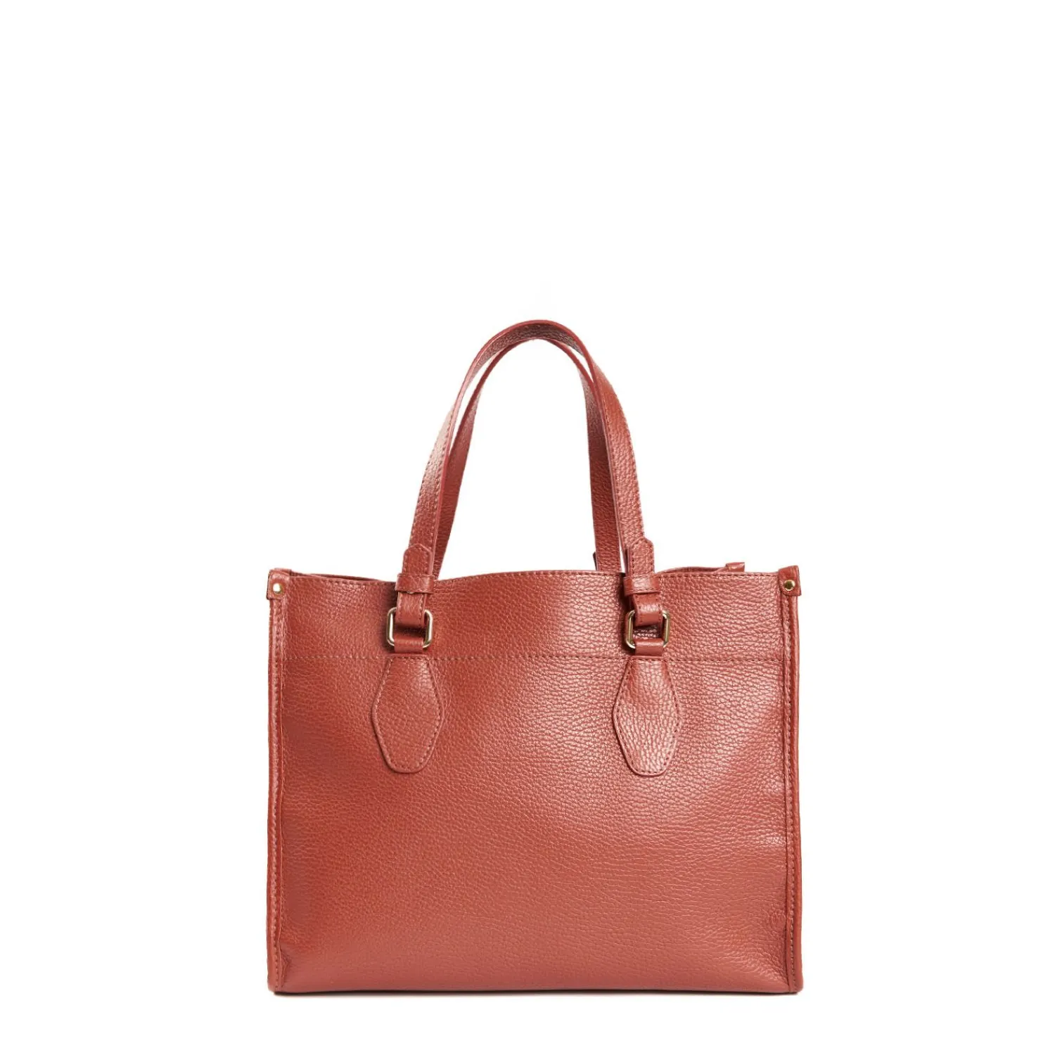 Dark Brown Shopping Bag In Hammered Leather>E.Marinella Fashion