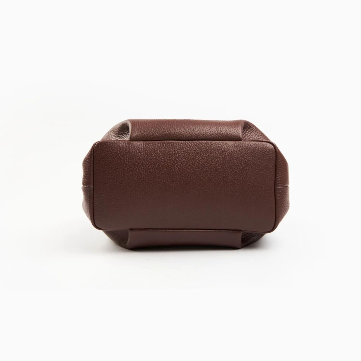 Dark Brown Textured Leather Soft Mini Bag>E.Marinella Sale