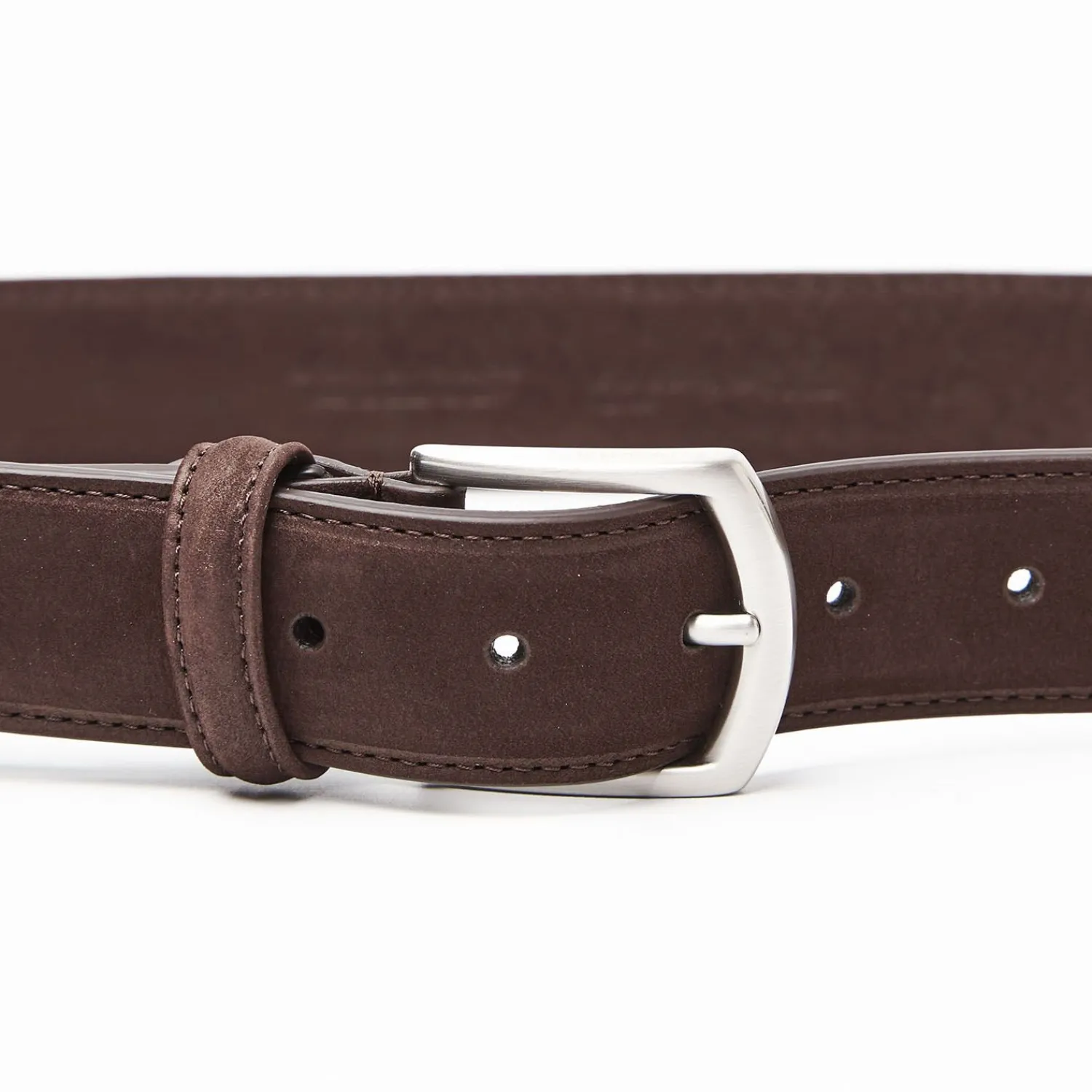 Dark Chocolate Belt In Nabuk>E.Marinella Flash Sale