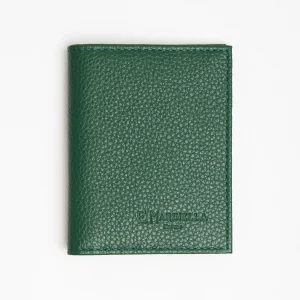 Dark Green Hammered Leather Folding Card Holder - 10 Compartments>E.Marinella Cheap