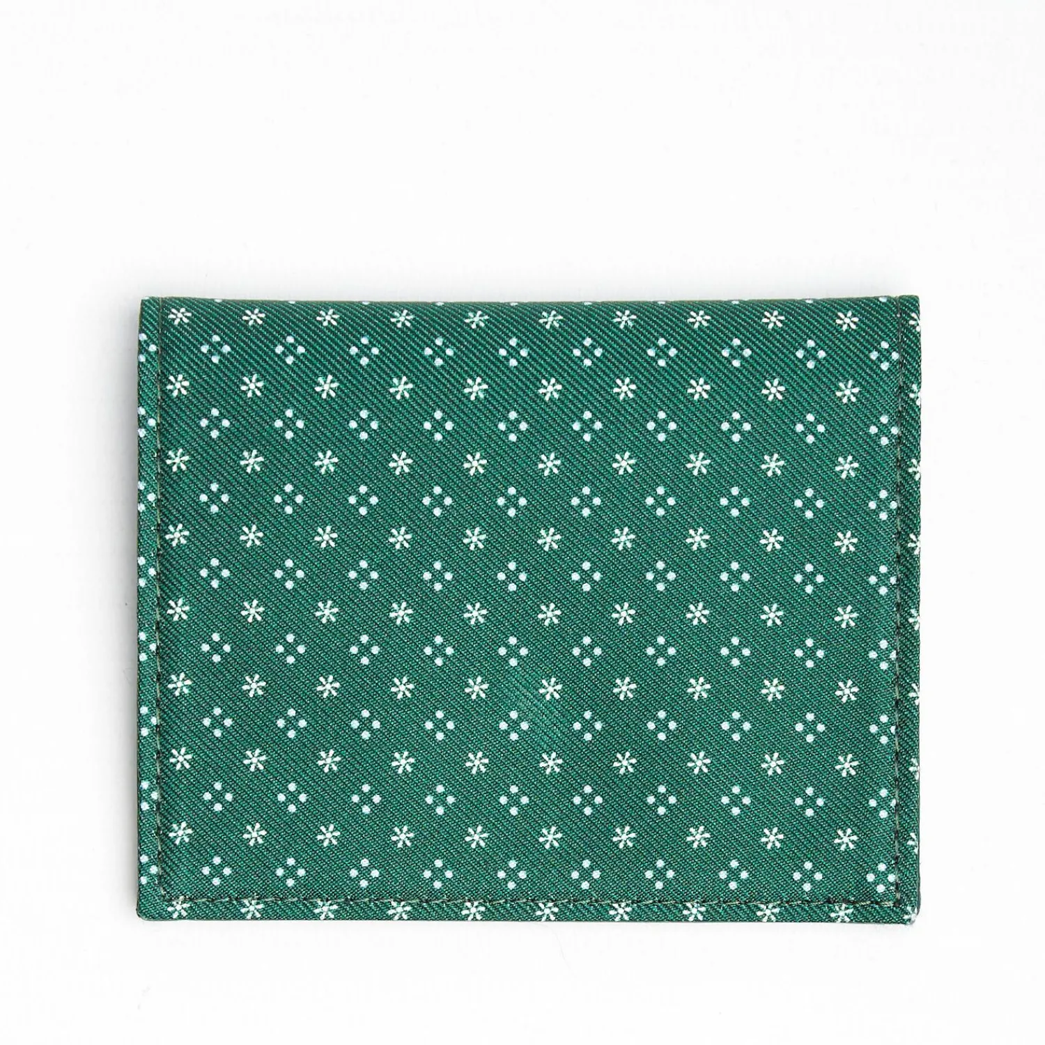 Dark Green Leather Folding Card Holder - 10 Compartments>E.Marinella Store