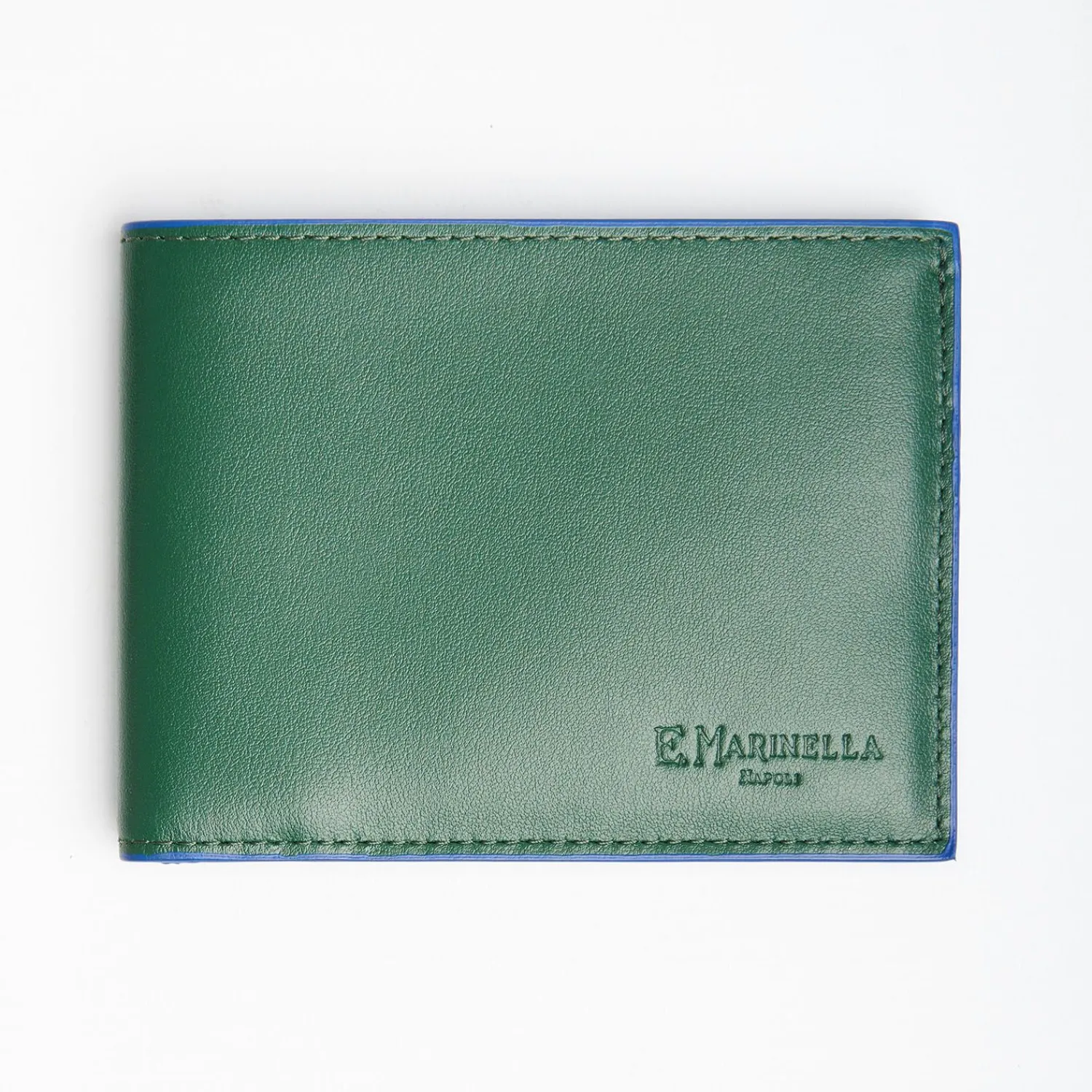 Dark Green Leather Horizontal Wallet>E.Marinella Best Sale