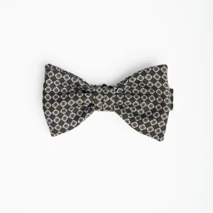 Dark Green Pre-Knotted Bowtie Small Flower Pattern>E.Marinella Cheap