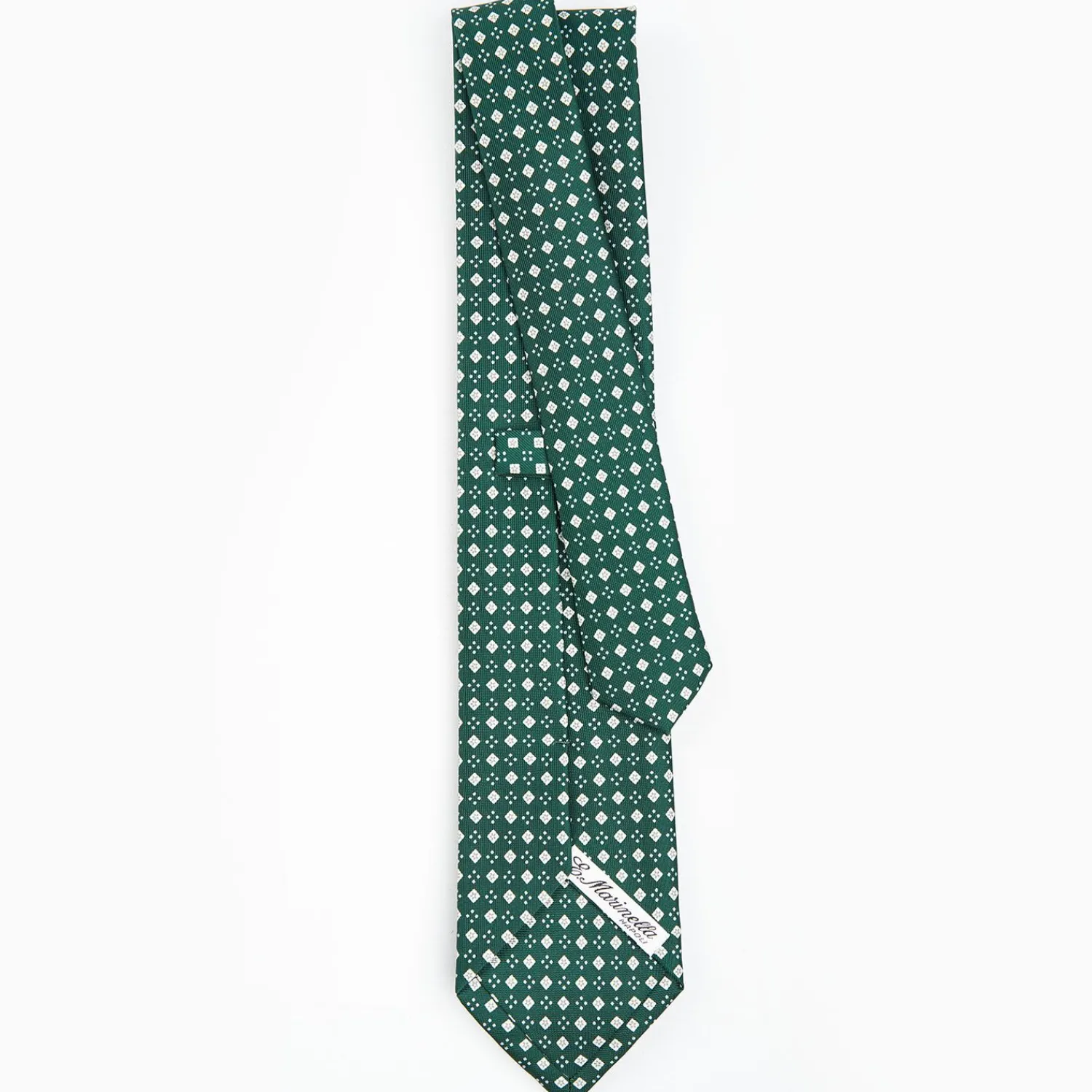 Dark Green Sartorial Classic Silk Tie - Small Flower Pattern>E.Marinella Cheap