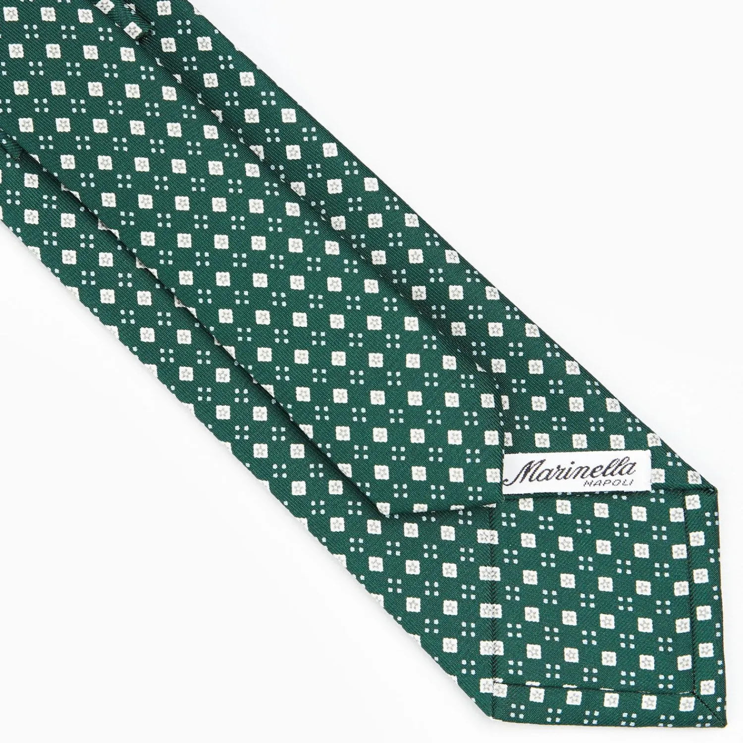 Dark Green Sartorial Classic Silk Tie - Small Flower Pattern>E.Marinella Cheap