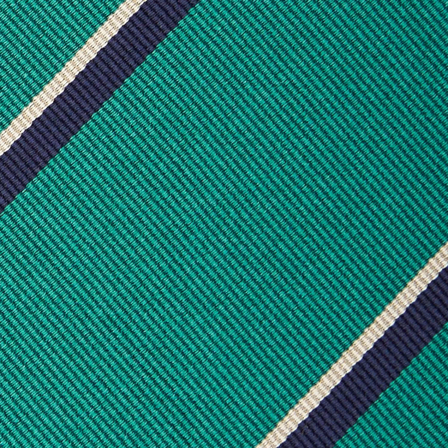 Dark Green Sartorial Striped Silk Tie>E.Marinella Store