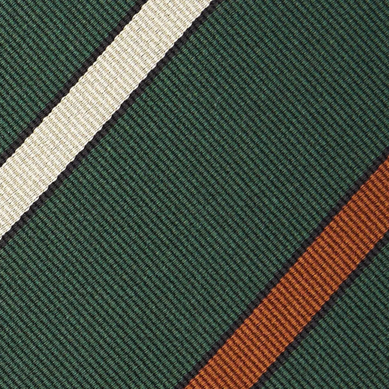 Dark Green Sartorial Striped Silk Tie>E.Marinella Flash Sale