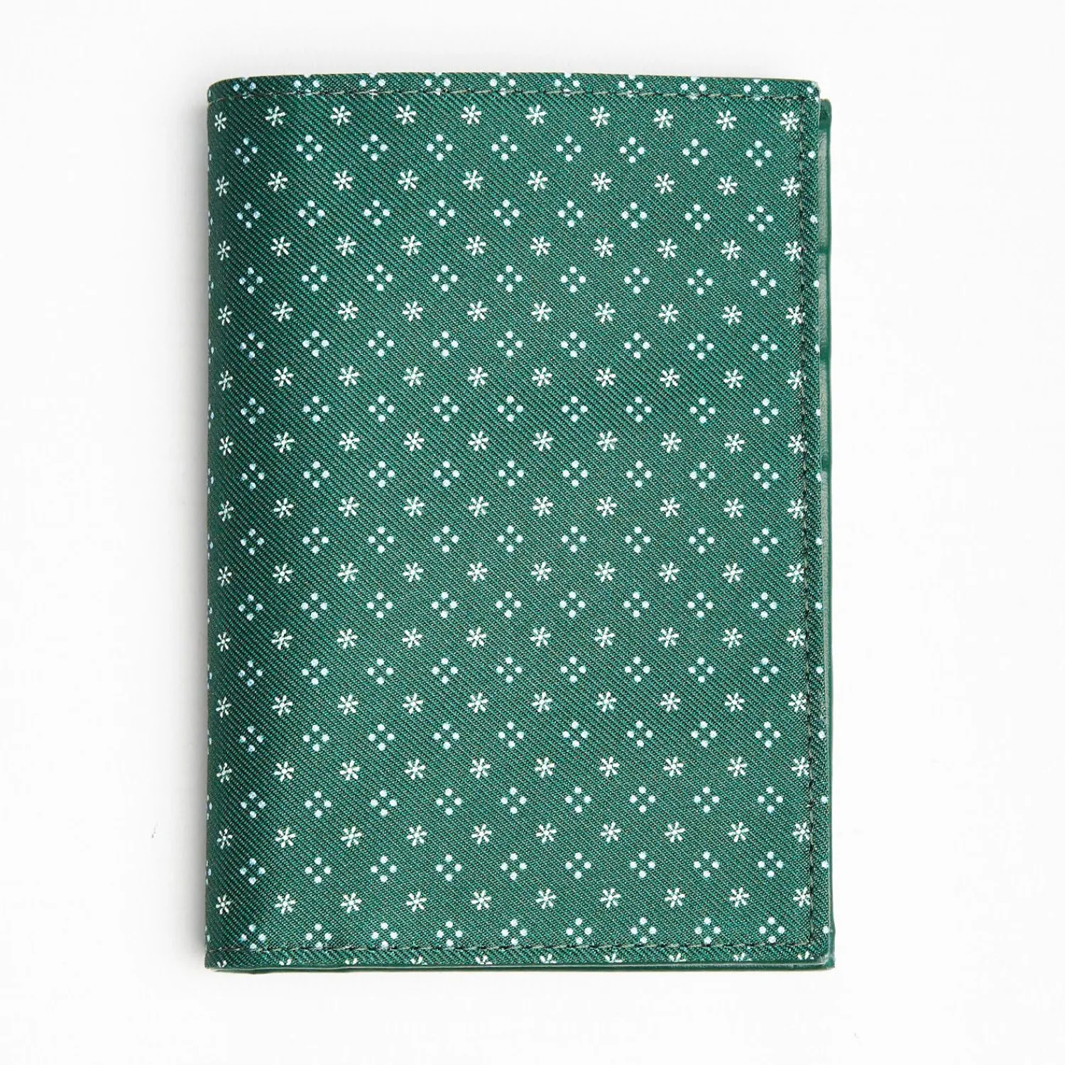Dark Green Vertical Wallet In Silk And Leather>E.Marinella Flash Sale