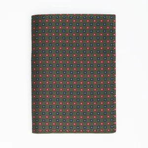 Dark Green Vertical Wallet In Silk And Leather>E.Marinella Outlet
