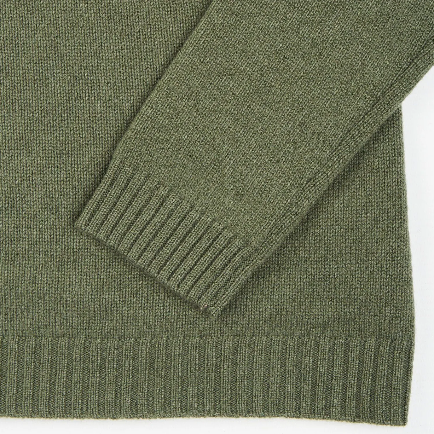 Dark Green Wool And Cashmere Crewneck>E.Marinella Cheap
