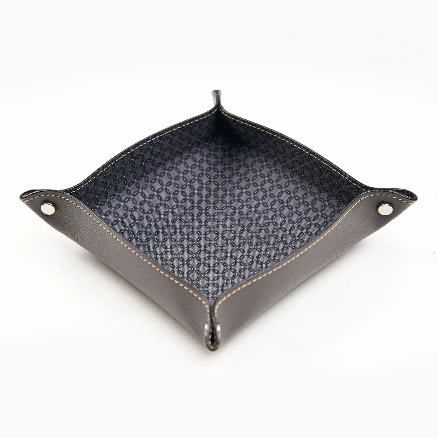 Dark Grey Large Leather Vide00A0Poche>E.Marinella Sale