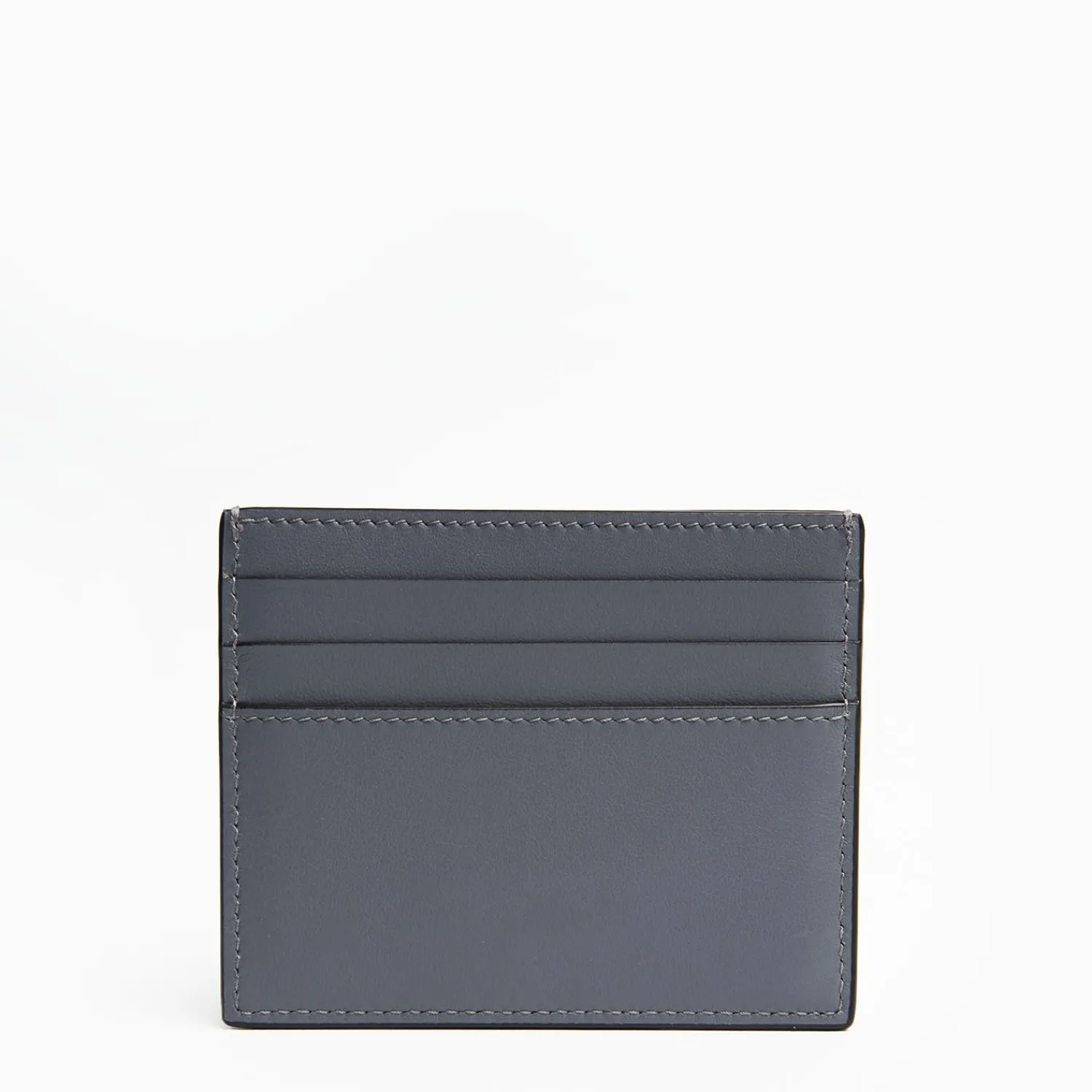 Dark Grey Leather Credit Card Holder>E.Marinella Best