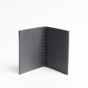 Dark Grey Leather Folding Card Holder - 10 Compartments>E.Marinella Sale