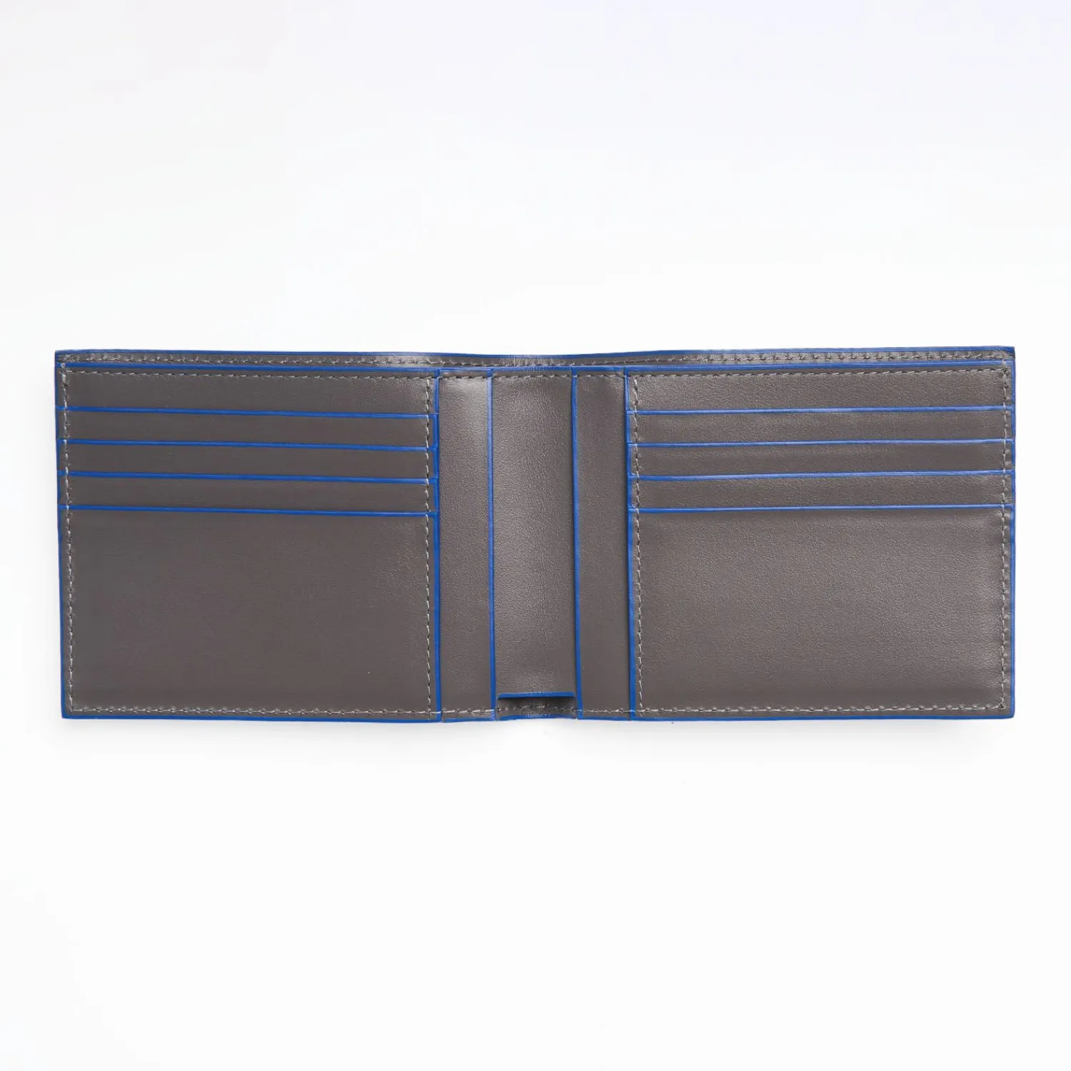 Dark Grey Leather Horizontal Wallet>E.Marinella Best