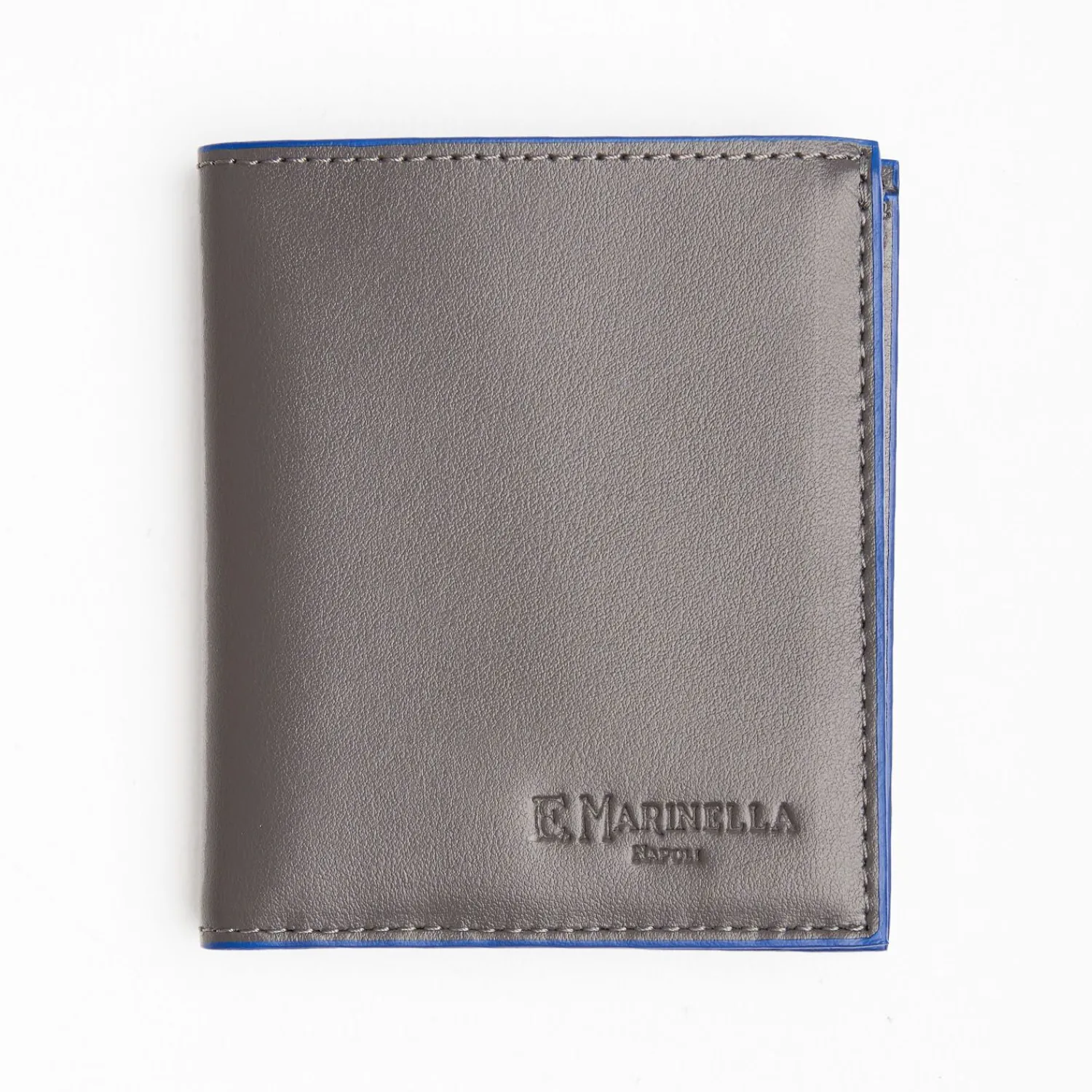 Dark Grey Leather Small Wallet>E.Marinella Cheap