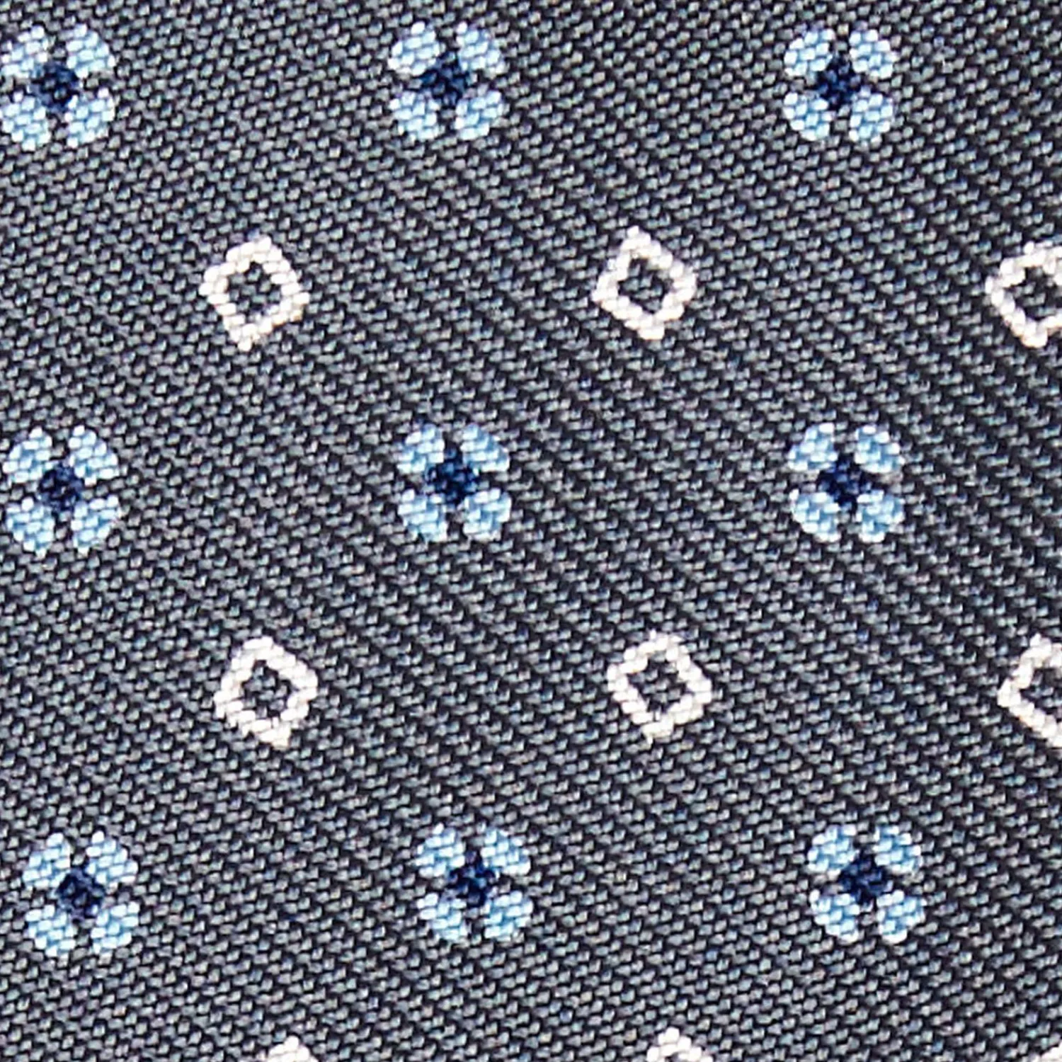 Dark Grey Silk Bowtie To Self-Tie - Small Flower Pattern>E.Marinella Flash Sale