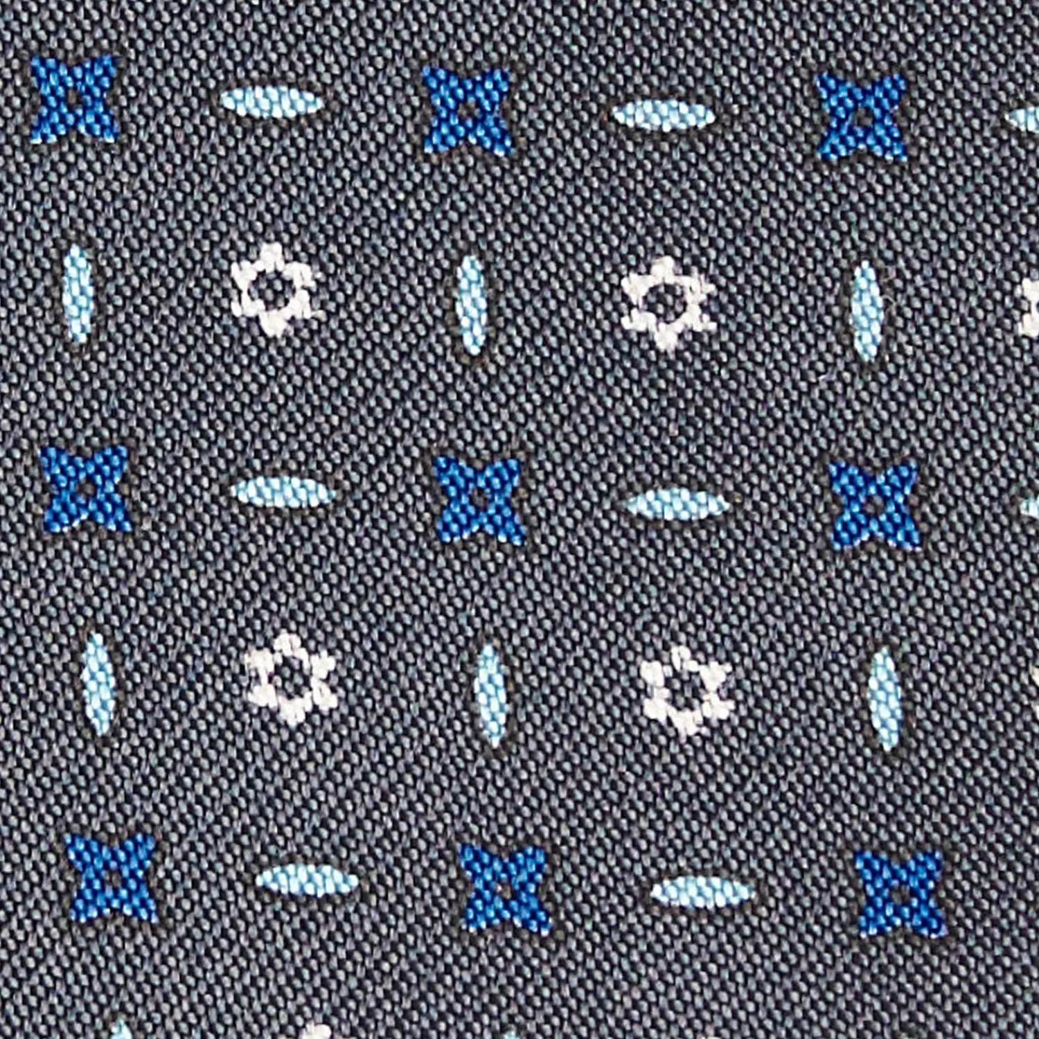 Dark Grey Silk Bowtie To Self-Tie - Small Flower Pattern>E.Marinella Cheap