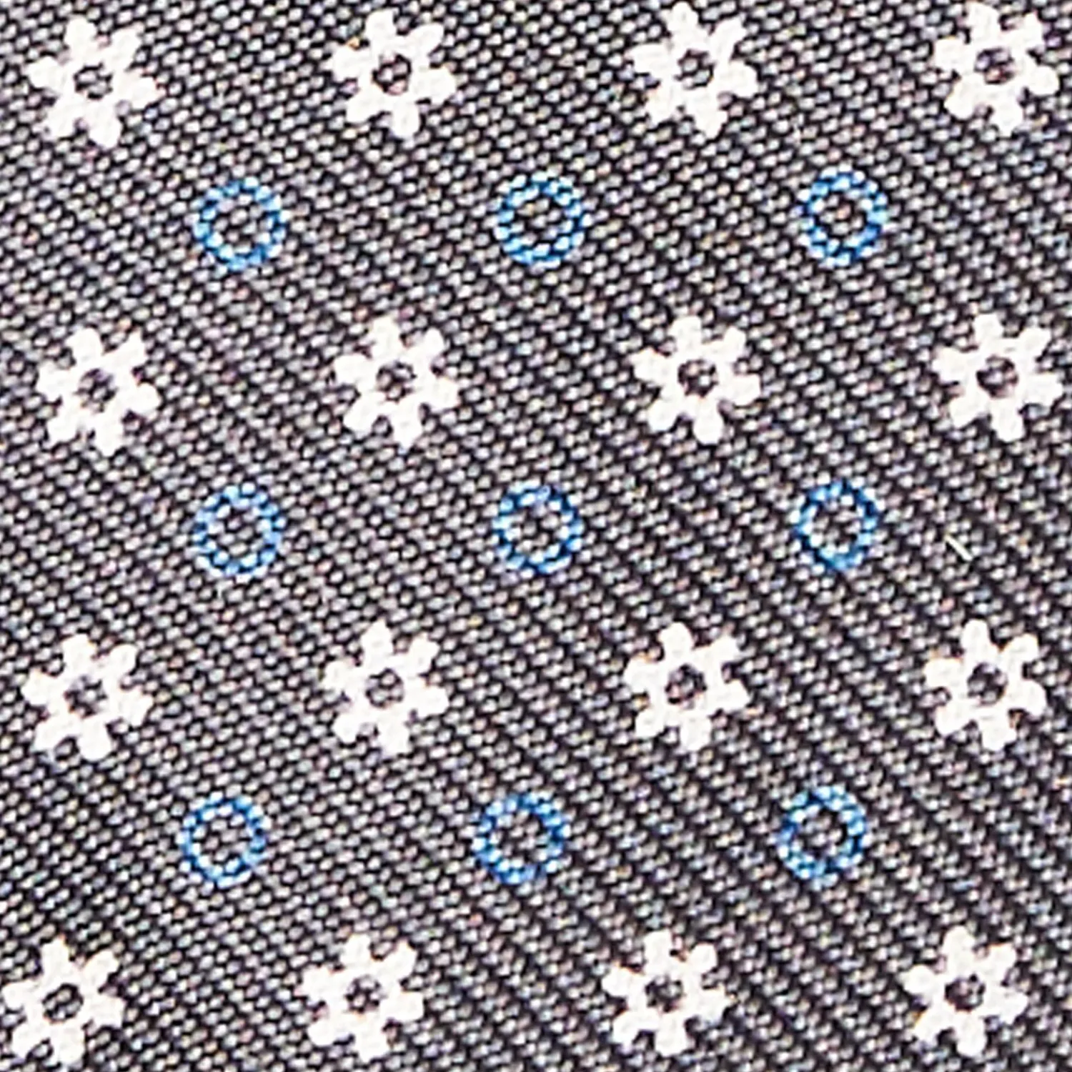 Dark Grey Silk Bowtie To Self-Tie Small Flower Pattern>E.Marinella Cheap