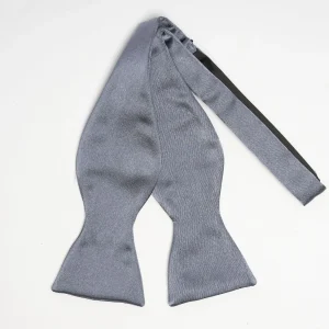 Dark Grey Silk Satin Bowtie To Self-Tie - Solid Color>E.Marinella Fashion