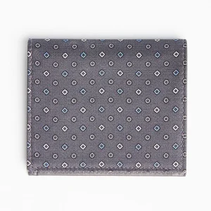 Dark Grey Small Wallet In Silk And Leather>E.Marinella Best Sale