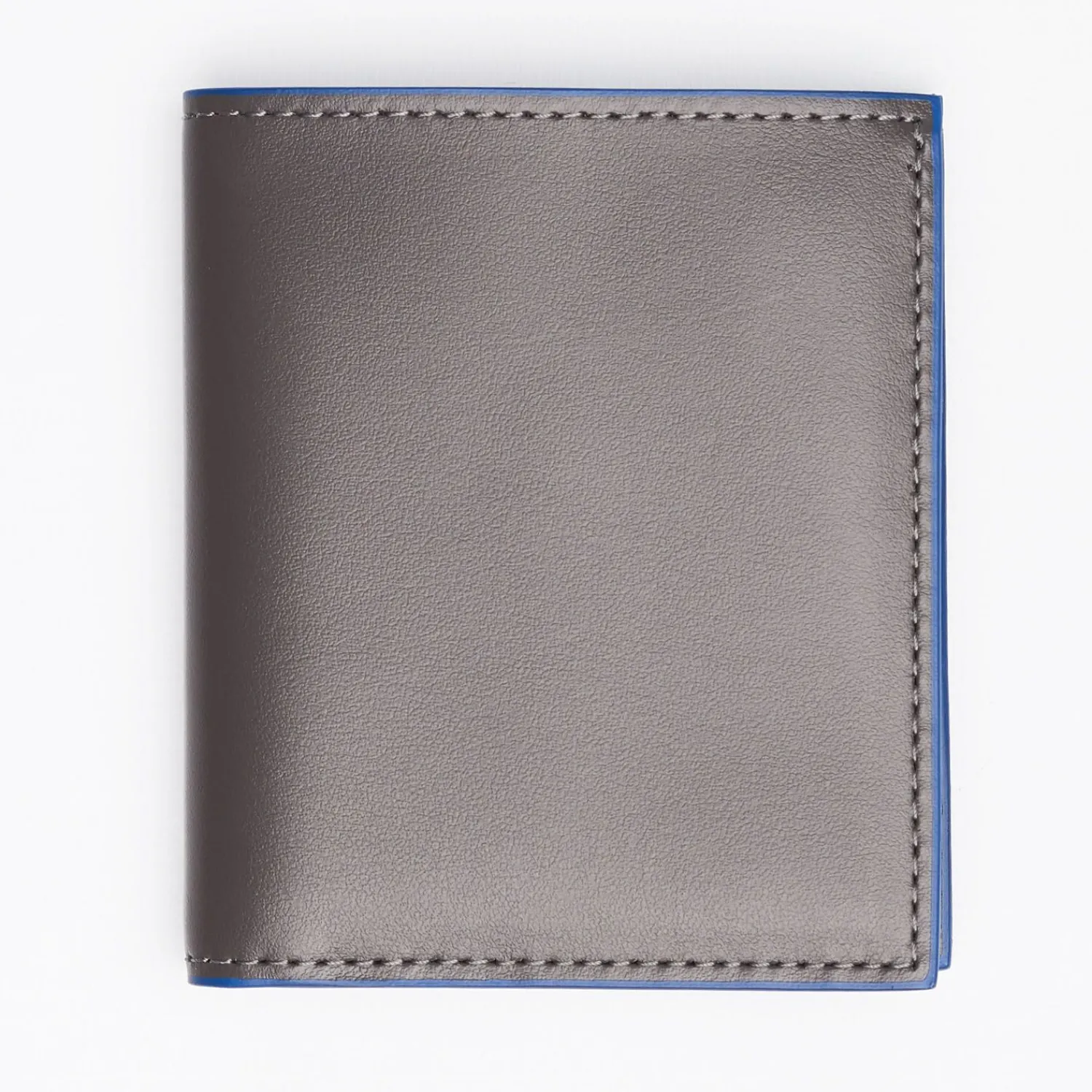 Dark Grey Smooth Leather Small Wallet>E.Marinella Sale