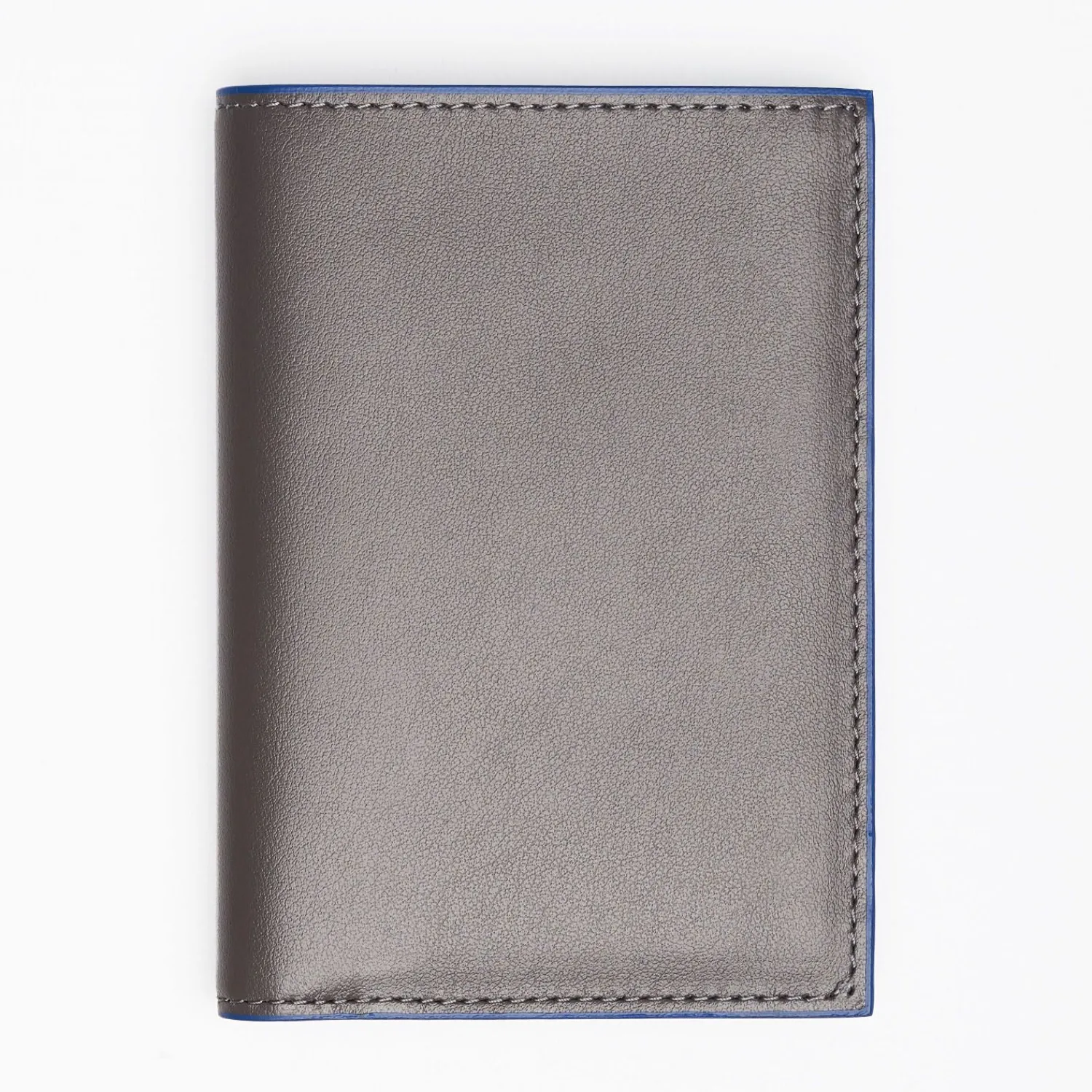 Dark Grey Smooth Leather Vertical Wallet>E.Marinella Hot