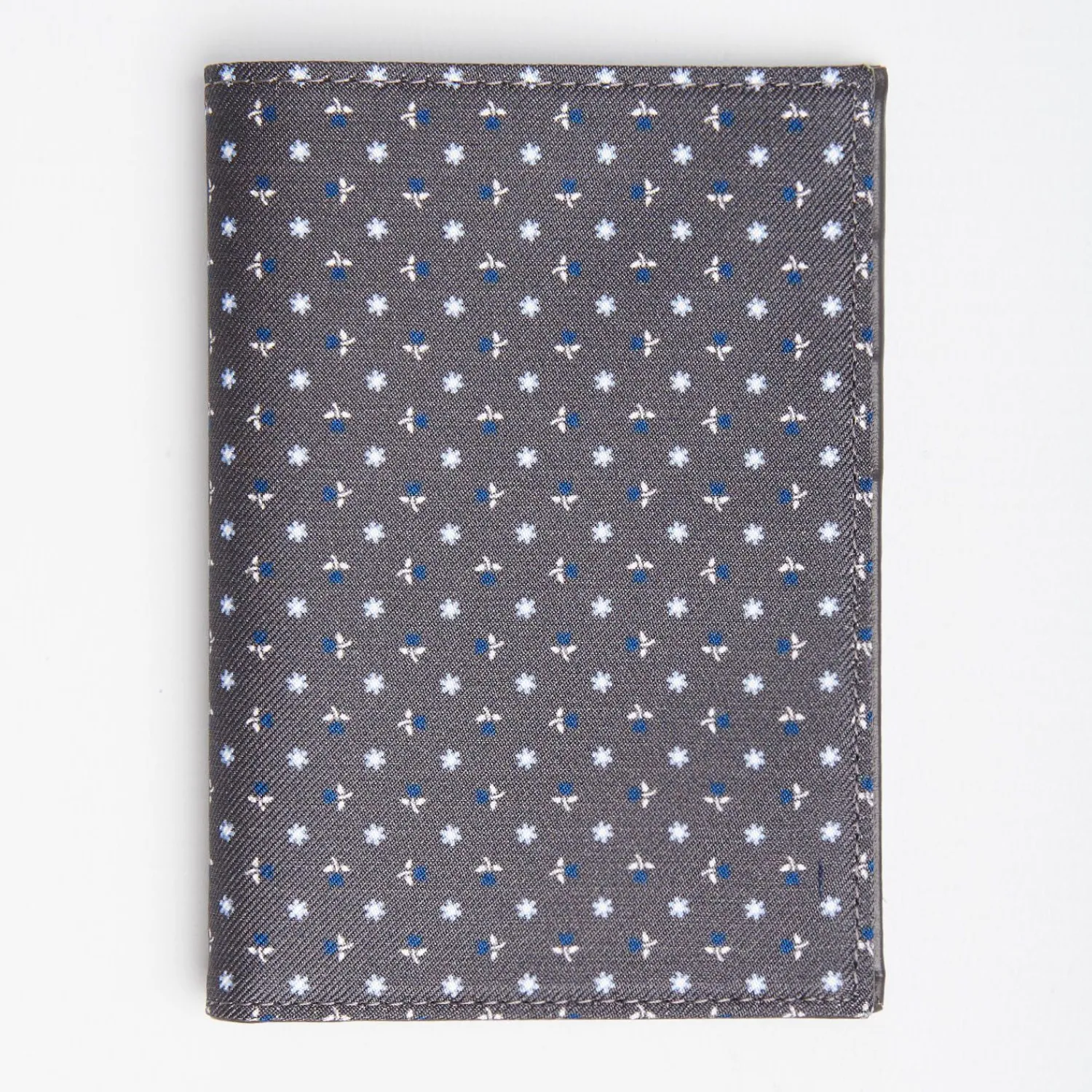 Dark Grey Vertical Wallet In Silk And Leather>E.Marinella Flash Sale
