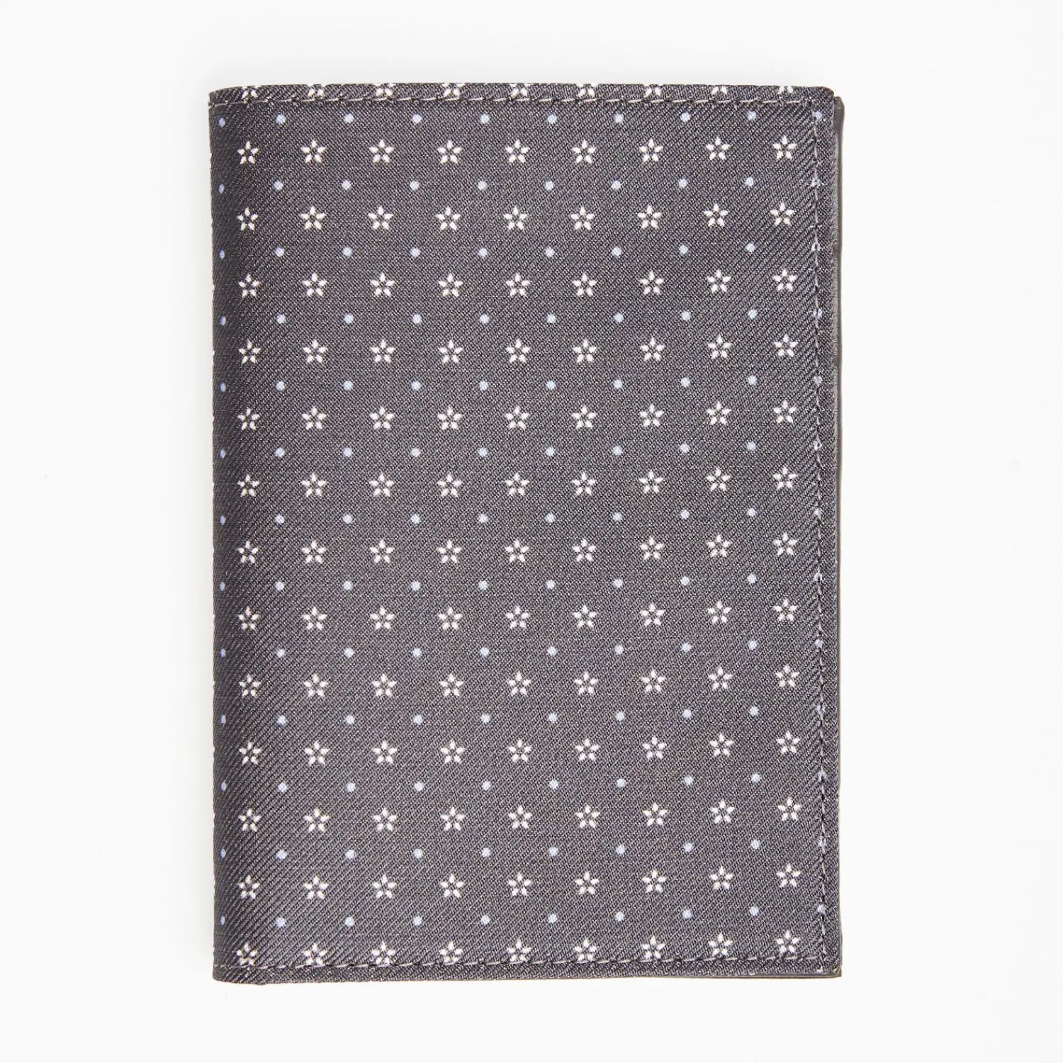 Dark Grey Vertical Wallet In Silk And Leather>E.Marinella Flash Sale