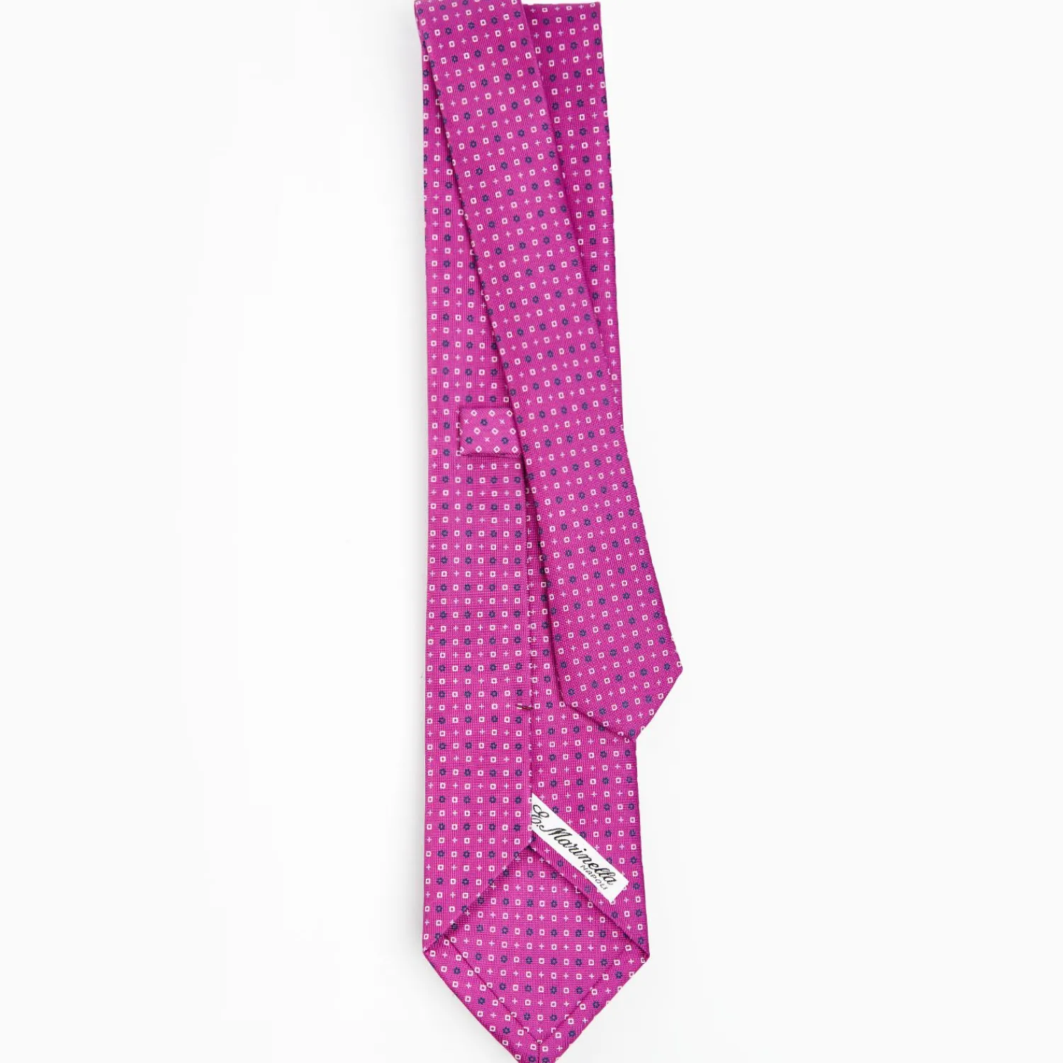 Fuchsia Sartorial Classic Silk Tie - Small Flower Pattern>E.Marinella Best Sale