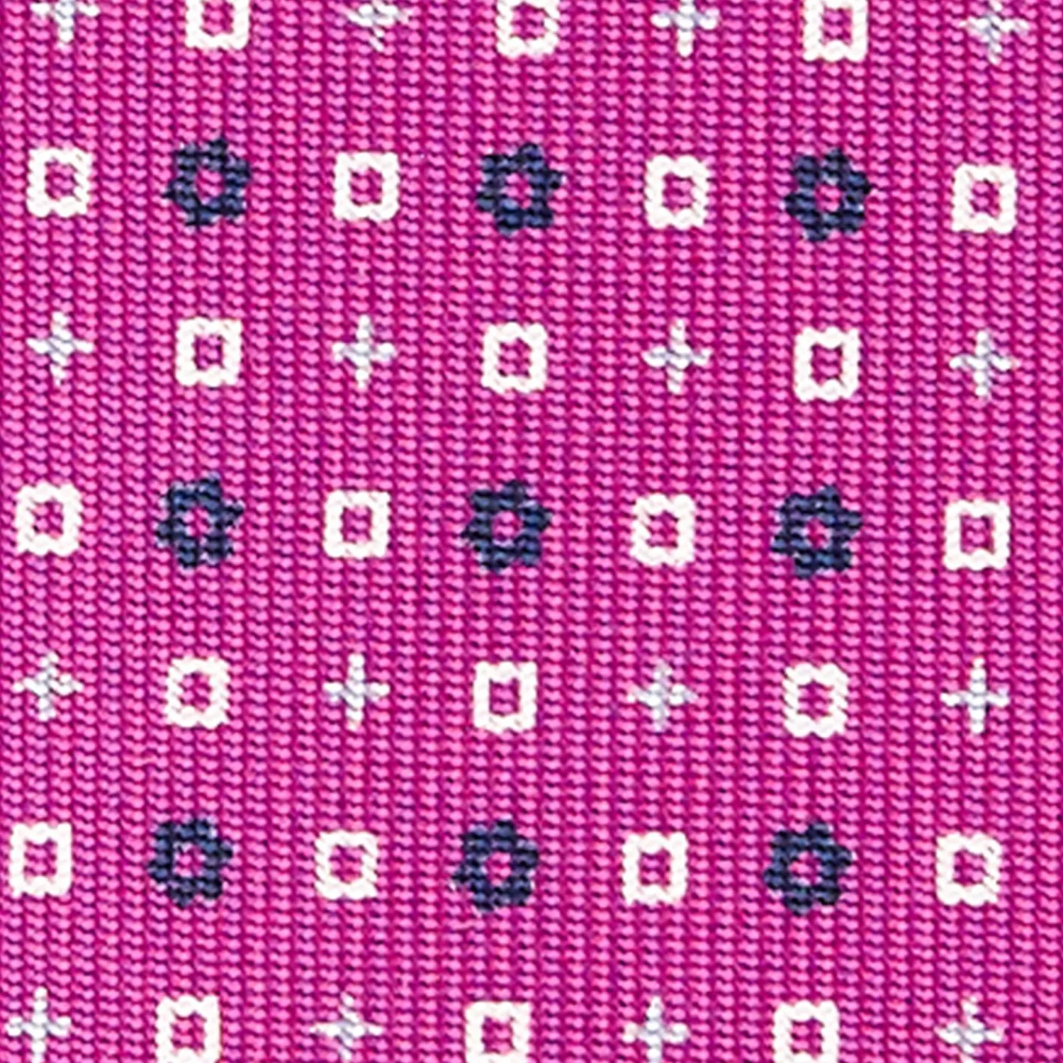 Fuchsia Sartorial Classic Silk Tie - Small Flower Pattern>E.Marinella Best Sale