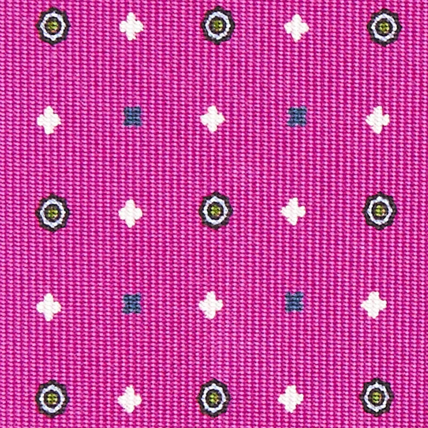 Fucsia Sartorial Classic Silk Tie - Small Flower Designs>E.Marinella New