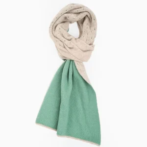 Green And Beige Dots Cashmere Neck Warmer>E.Marinella Fashion