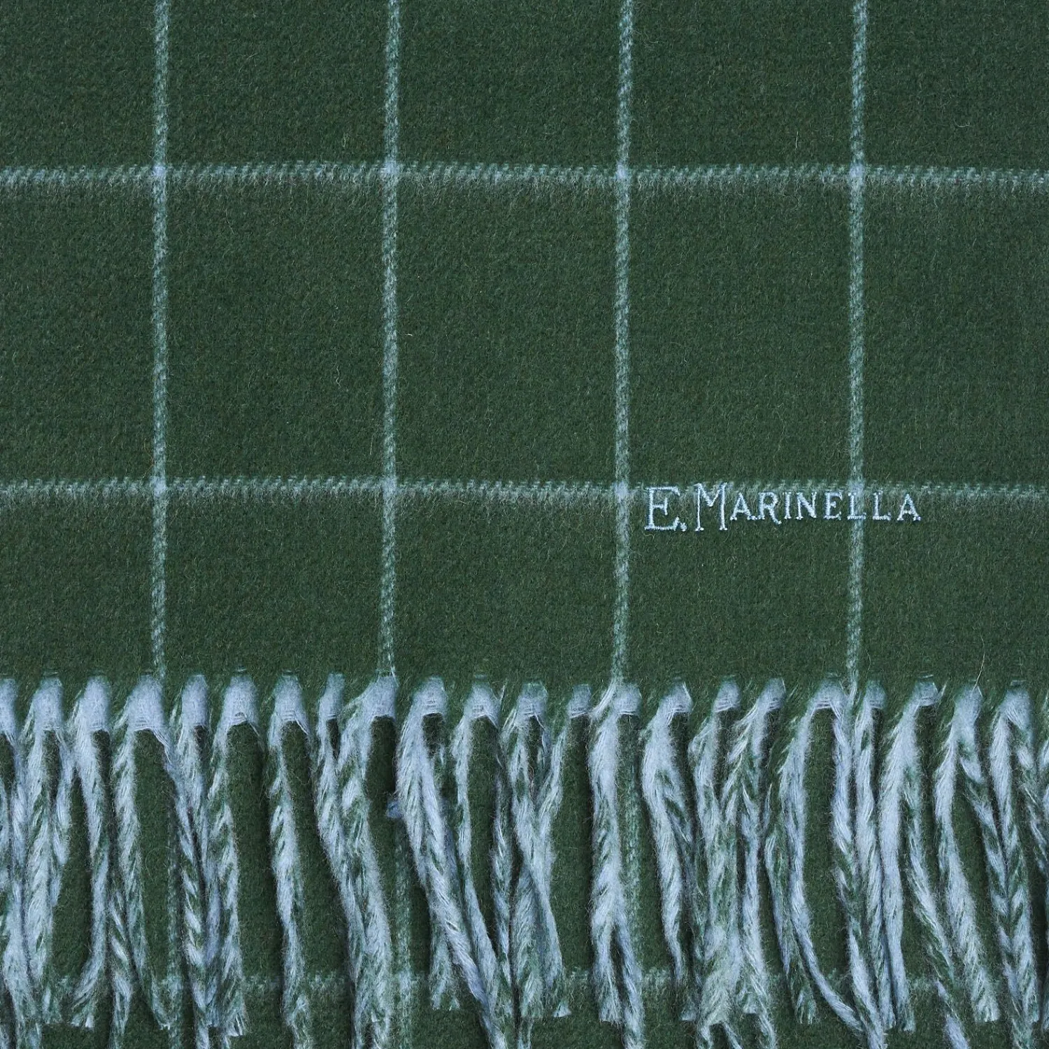 Green And Blue Cashmere Double Scarf>E.Marinella Sale