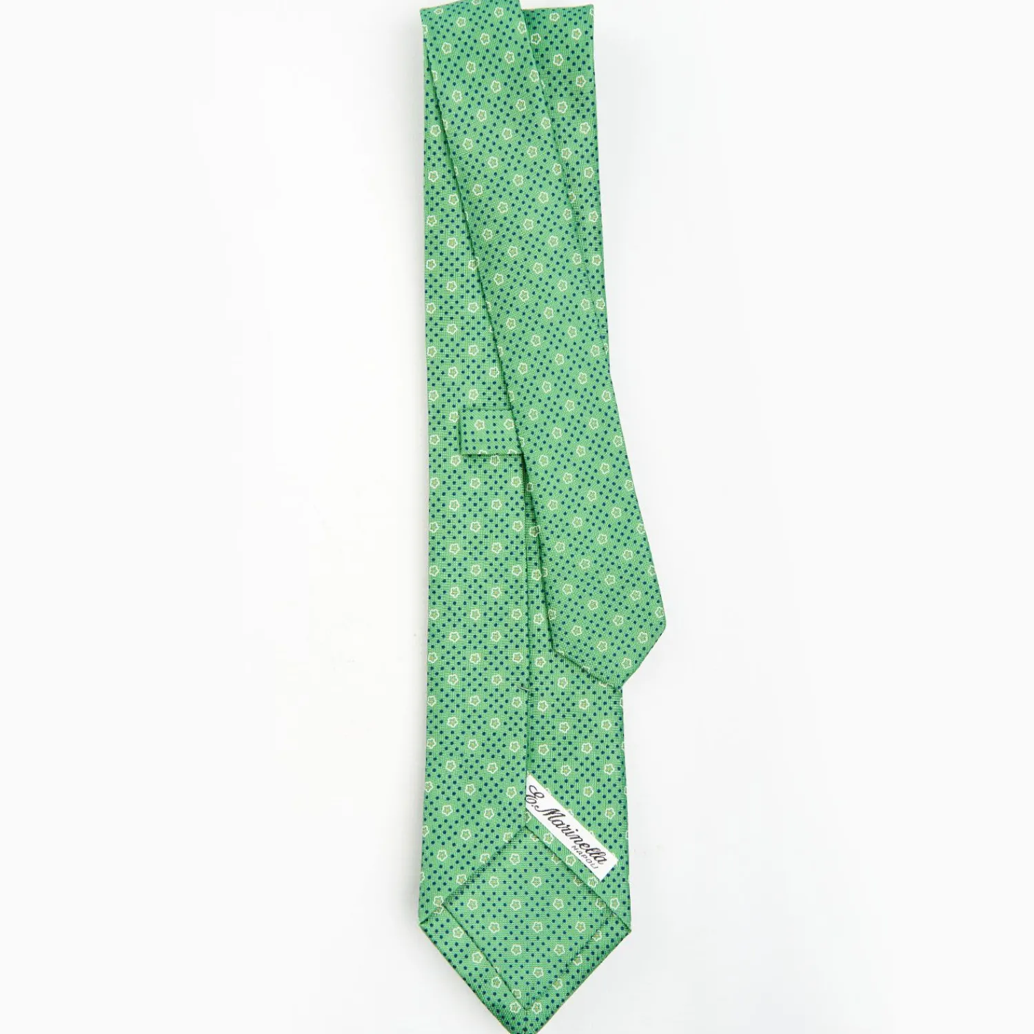 Green Sartorial Classic Silk Tie - Small Flower Pattern>E.Marinella Cheap