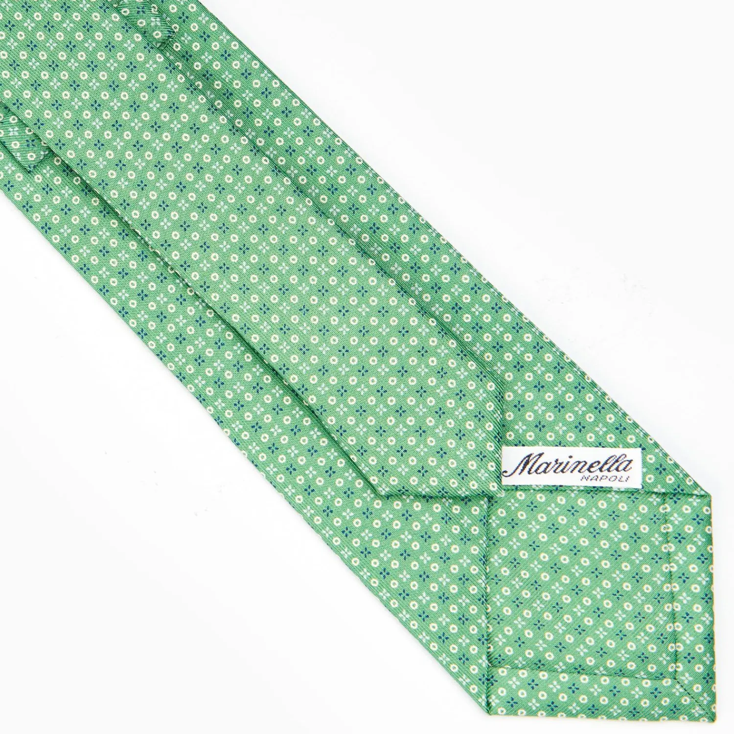 Green Sartorial Classic Silk Tie - Small Flower Designs>E.Marinella Discount