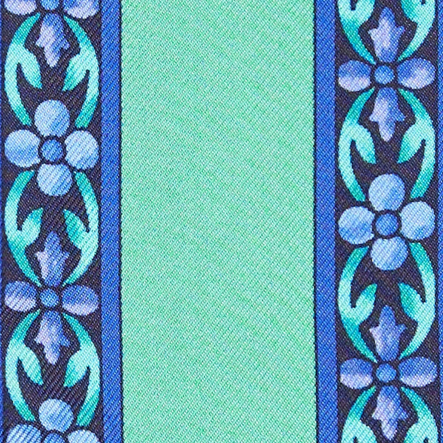 Green Silk Twilly Floral Pattern>E.Marinella Discount