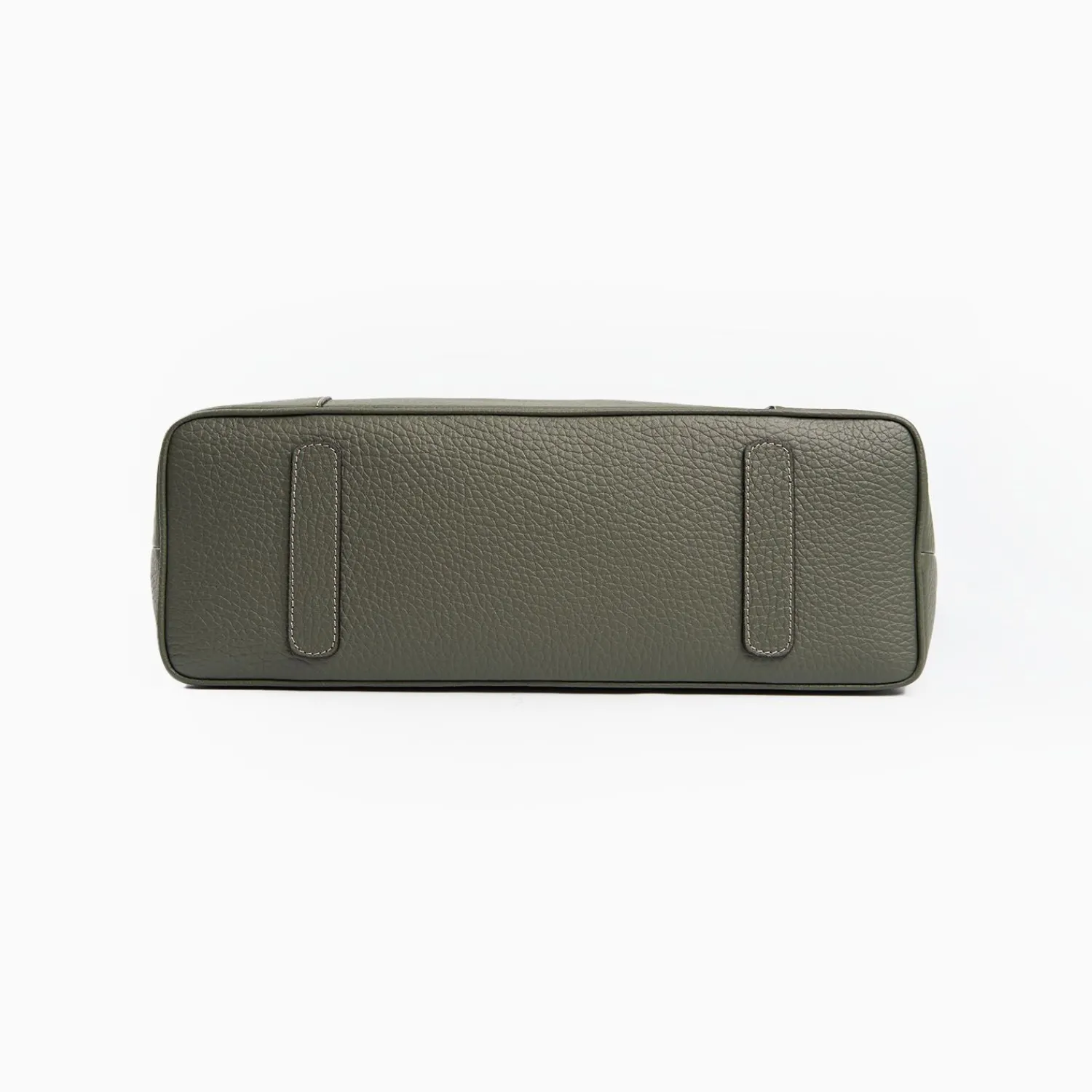 Green Textured Leather Tote Bag>E.Marinella Fashion